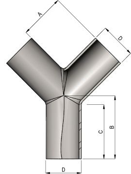 Hygienic Y Piece Schematic