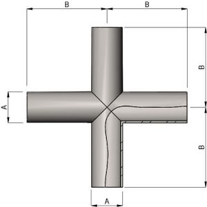 Hygienic Cross Piece Schematic