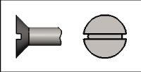 Countersunk Slotted Head